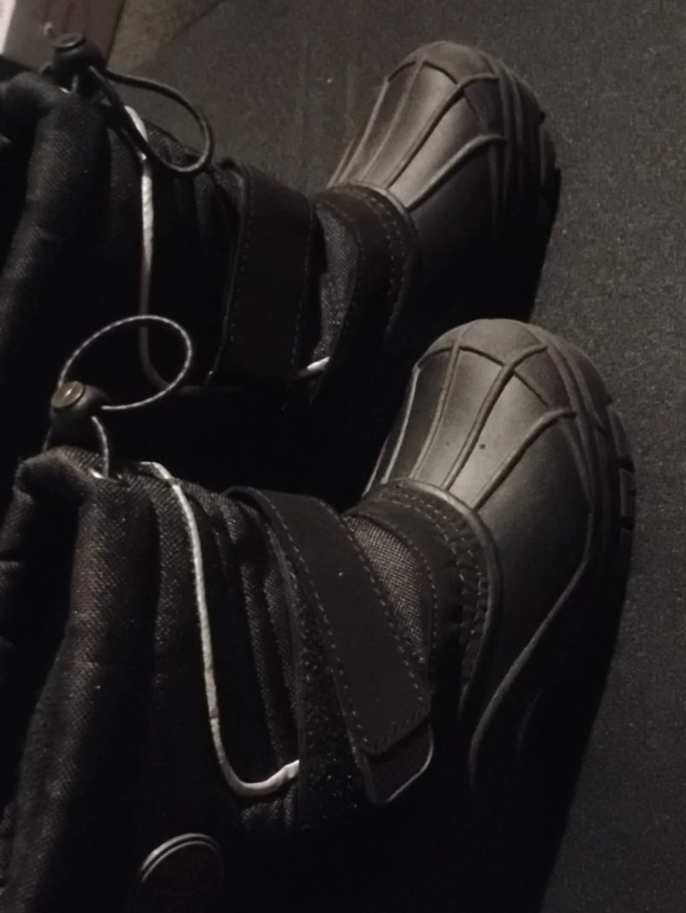 Kids Black Waterproof Winter Boots - Unbranded